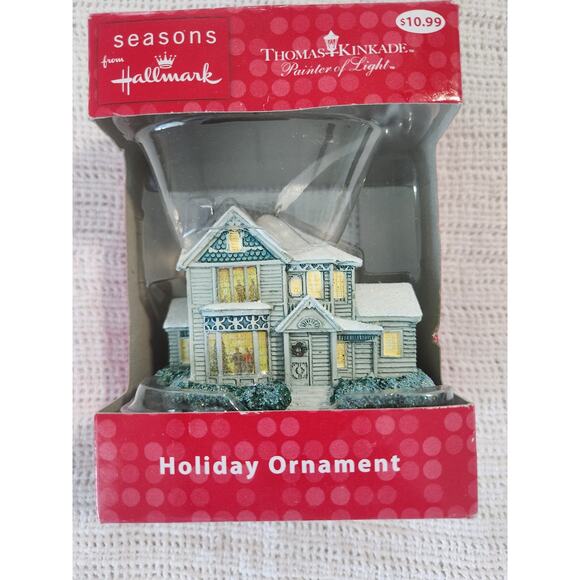 Hallmark Seasons Thomas Kinkade House Ornament NIB Painter of Light - Picture 1 of 3